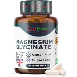 Best Immune International Best Immune Glicinato di Magnesio 1000 mg 120 Capsule Vegane