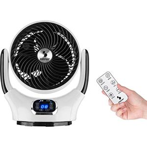 Beper P206VEN260 Ventilatore digitale multidirezionale, Rotazione intelligente automatica verticale e orizzontale, Circolatore d'aria, 12 velocità, Timer 12ore, Motore Digitale