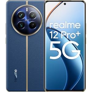 realme Smartphone 12 Pro+ 5G 8 + 256GB, Fotocamera Periscopica per Ritratto, Sony IMX890 OIS, Processore Qualcomm Snapdragon 7s Gen 2 5G, Display curvo da 120Hz, Submarine Blue