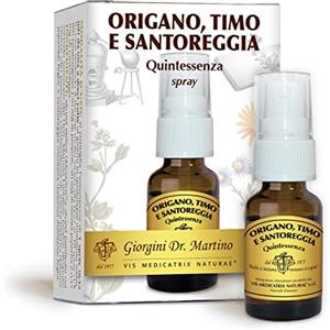 Dr Giorgini ORIGANO TIMO SANTOREGGIA Quintessenza Liquido Alcoolico Spray - 15 ml