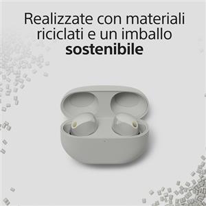 Sony WF-1000XM5 Cuffie Wireless con Noise Cancelling Durata della batteria fino a 24 ore Argento