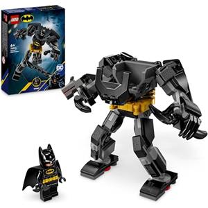 LEGO DC Armatura Mech di Batman, Action Figure Giocattolo da Costruire, Robot Snodabile da Collezione con Minifigure e Batarang, Giochi Creativi per Bambini e Bambine da 6 Anni, Piccolo Regalo 76270