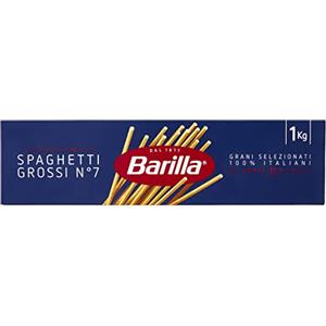 Barilla Pasta Spaghettoni, Pasta Lunga di Semola di Grano Duro 100% Italiano, Forma Corposa e Spessore Equilibrato, 1 kg