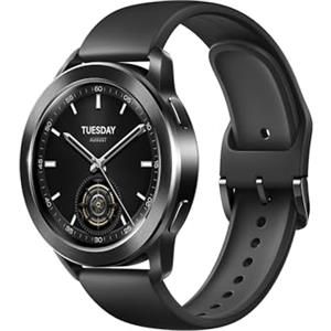 Xiaomi Watch S3 (Smartwatch), Ghiera Intercambiabile, Schermo AMOLED da 1,43, Fino a 15 giorni di autonomia, Monitoraggio frequenza cardiaca, SpO2 e dello stress, 150+ modalità sportive, Nero
