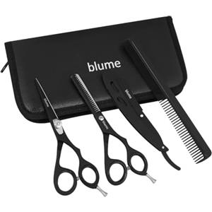 blume Professionale per parrucchieri, taglio capelli, clipper clipper per toelettatura barbiere parrucchiere set - forbici, cesoia per diradare i capelli, forbice, rasoio a mano libera, pettine per ca