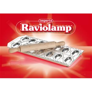 GSD Imperia 313 Stampo in Alluminio per Ravioli, Legno, Argento