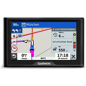 Garmin Drive 52 EU LMT RDS Navigatore 5, Mappa Europa Completa, Aggiornamento a Vita e Servizi Live via Bluetooth, Infotraffico RDS via Cavo