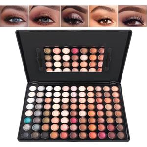 BrilliantDay Trousse Trucchi Donna Ragazza, 88 Colore Palette di Ombretti per Trucco, Trucchi Donna Tutto in Uno Tavolozza Completo Valigetta con Ombretto, Gloss, Rossetti e Polveri Viso