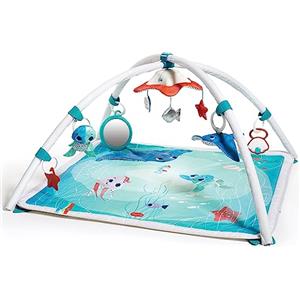 Tiny Love Il mondo sottomarino Palestrina Musicale, palestrina neonato multifunzione, giochi sensoriali sonori e tattili, musiche integrate e contenuto multimediale, collezione Treasure the Ocean