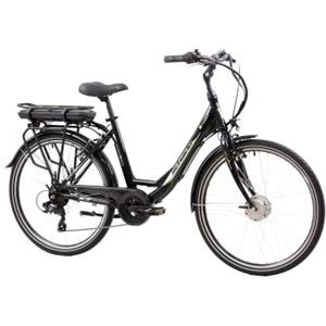 F.lli Schiano E- Moon 26 Bicicletta elettrica, Bici Elettrica con Pedalata Assistita 250W, City E-bike Unisex Adulto, Li-Batteria Rimovibile 36V 13Ah, SHIMANO 7 velocità, Nera