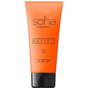 Soha Maschera-Scrub Rinnovatore Natur-C 60ml - Con Vitamina C Pura e Estratti Naturali per Tutti i Tipi di Pelle