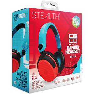 Stealth Cuffie da Gioco C6-100 per Nintendo Switch, PS5, PS4 XBOX, PC e Mobile, Rosso Blu