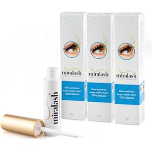 MIRALASH è un Conditioner per Ciglia 3 ml (Confezione da 3), il Siero per Ciglia Allunga le Ciglia e Favorisce la Crescita, il Siero per Ciglia scure, Lunghe e Dense, dermatologicamente Testato