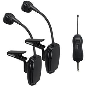 Lioaeust Set di microfoni per sassofono e strumenti wireless, UHF, ricevitore di ricambio per sassofono, tromba, sassofono (1 per 2)