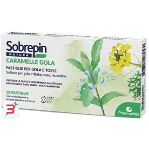 PHARMAIDEA Sobrepin Natura Caramelle Gola - 20 Pastiglie per Tosse e Gola Irritata