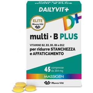 MARCO VITI FARMACEUTICI DAILYVITI Massigen Dailyvit+ Multi-B Plus Integratore Multiminerale 45 Compresse