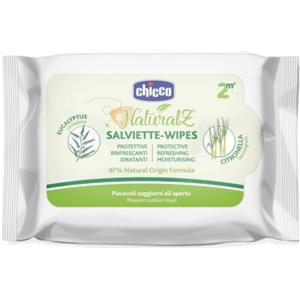 Chicco NaturalZ Salviettine Antizanzara Rinfrescanti e Protettive con Eucalipto e Citronella - 20 Pezzi