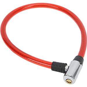 SPYMINNPOO Cavo di Blocco per Bici con Chiave Cavo di Acciaio Cavo di Sicurezza Portatile Blocco per Bici per Bici Porta Colori(Rosso) Ciclismo Cavalca Altro