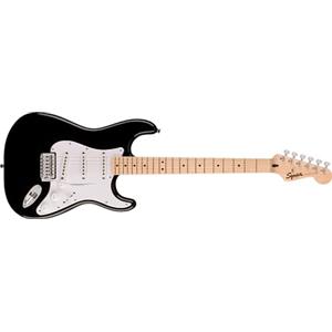Fender Squier by Fender Sonic Stratocaster, Chitarra Elettrica, Tastiera in Acero, Battipenna Bianco, Nero