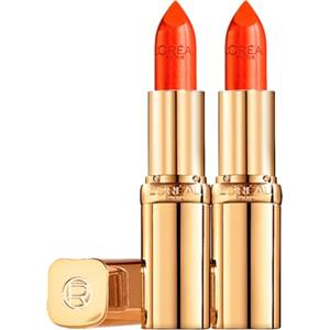 L'Oreal Paris L'Oréal Paris Color Riche Satin Rossetto Idratante 8H Lunga Durata con Vitamina E Finish Satinato Colore 163 Orange Magique - 2 Cosmetici