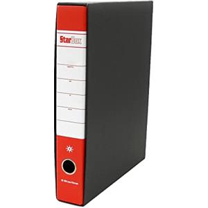 STARLINE Registratore StarBox Rosso 5 cm - Protocollo 23 x 33 cm - Struttura in Cartone Goffrato