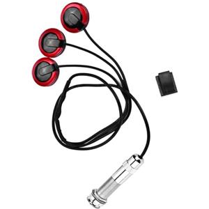 Dilwe Piezo Pickup per Chitarra, Pickup Microfono Trasduttore Piezoelettrico Autoadesivo con Jack Endpin per Chitarra Ukulele Strumento a Corde