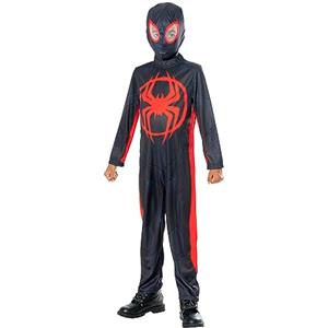 Rubie's Rubies Costume Miles Morales Spider-verse classico per ragazzi e ragazze, tuta stampata e maschera, ufficiale Marvel per Carnevale, Halloween, Natale e compleanno