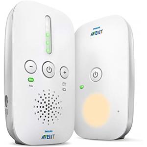 Philips AVENT SCD502/23 Baby monitor con tecnologia DECT a 120 canali, 300 m, 50 m, 300 m, bianco