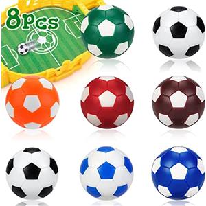 KUAOWT Biliardino da Tavolo 32mm, 8 Pezzi Professionale - Palline Calcio Balilla Colorate per Bambini e Adulti - Ricambio
