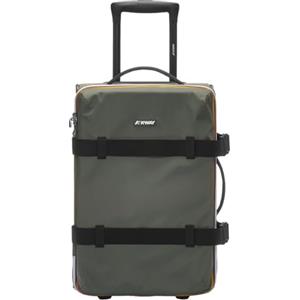 K-way Il trolley da viaggio Blossac S è realizzato in nylon con tessuto di rinforzo alla base. L'accessorio presenta quattro ruote che seguono ogni movimento, tasche funzionali per organizzare il con.