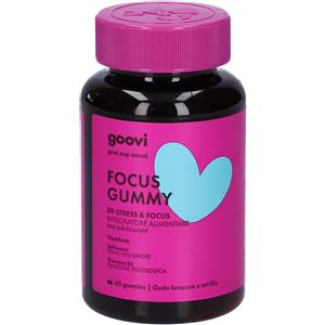 Goovi De-Stress & Focus - Integratore Alimentare in Gummies con Zafferano, Triptofano e Vitamina B6 - 60 Caramelle al Gusto Lampone e Mirtillo