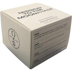 ALE E COMMERCE Orologio da Polso Moonswatch Realizzato per Omega x Swatch Mission to the Moonphase Snoopy Bianco