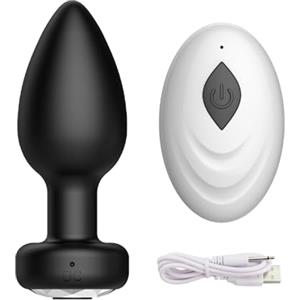 Generic Plug anale vibrante batteria silicone telecomando dilatazione anale anus sex toy spalmatore