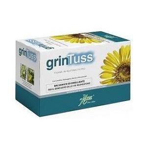Aboca Grintuss Tisana 20 Filtri - Integratore per il Benessere delle Vie Respiratorie, Azione Balsamica ed Emolliente