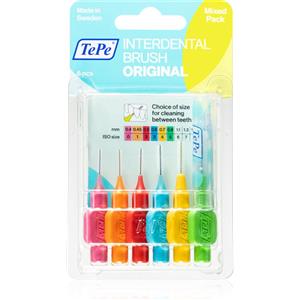 TePe Scovolini Interdentali Misti - 6 Pezzi con 9 Misure per Spazi Stretti e Ampi