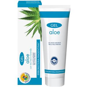 Erboristeria Magentina Gel Aloe con Tea Tree e Lavanda 100 ml - Allevia Scottature e Fastidi Cutanei