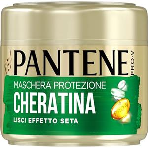 Pantene Pro-V Maschera Capelli Lisci Effetto Seta, Protezione Cheratina, Per Avere Capelli Lisci E Brillanti Fino A 72h Con 1 Sola Applicazione, 300ml