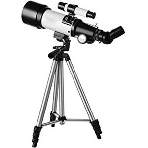 WOWCSXWC Telescopio astronomico per bambini e adulti e principianti, telescopio rifrattore, telescopio da viaggio portatile con treppiede regolabile e supporto per smartphone, borsa per il trasporto (colore: