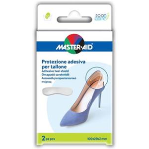 Master-Aid Protezione Adesiva in Gel per Tallone - 2 Pezzi, Morbida e Riutilizzabile