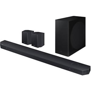 Samsung Soundbar HW-Q930D/ZF Serie Q, 17 Speaker, Wireless Dolby Atmos, Audio a 9.1.4 Canali, Q-Simphony, Alexa integrato e compatibile con Google Assistant, Titan Black 2024