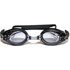 SPORTS WORLD VISION Occhialini da nuoto graduati con diottrie positive e negative, per adulti, colore nero, con colorazione contro i raggi ultravioletti