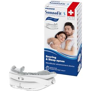 Somnofit-B - Protesi Antirussamento - Bite Dentale Flessibile e Termoformabile - Modello Brevettato, Grande Comodità - Ortesi Mandibolare Prodotta in Svizzera