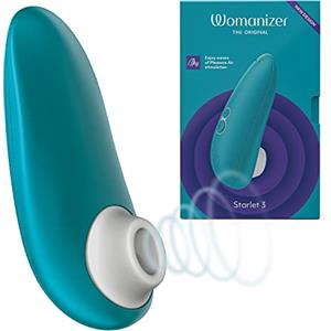 Womanizer Starlet 3 Succhia Clitoride per Donna | Succhiatore Clitorideo con 6 Intensità | Stimolatore Vibratore Impermeabile | Sex Toy Ricaricabile per Coppie | Turchese