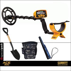 Garrett Metal Detector ACE 300i Garrett + Pinpointer, Pala, Marsupio