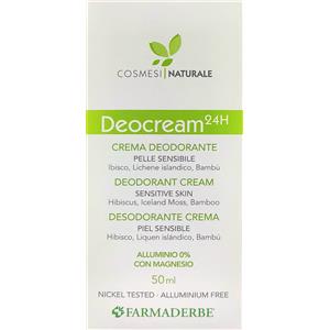 Farmaderbe Deo Cream Deodorante Pelli Sensibili 50ml