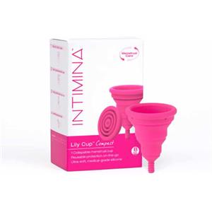 Intimina - Lily Cup Compact Coppetta Mestruale Pieghevole Portatile Misura B Confezione 1 Coppetta