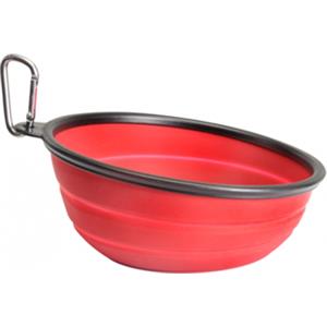 CAMON Ciotola Inclinata Pieghevole in Silicone 470ml - Ergonomica e Collassabile per Cani e Gatti