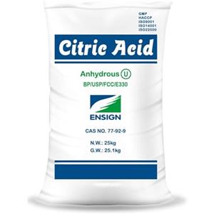 CHEMICA SOLUTIONS Acido Citrico ANIDRO E330 Sacco da 25Kg Multifunzione, Detersivo pavimenti, Pulizia Calcare lavatrice,Brillantante Decalcificante, Alimentare