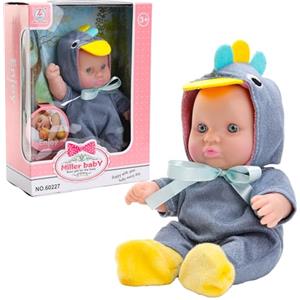 Miunana 8 Pollici Mini Bambola Neonato Bambini Ragazze Lavabile Realistico Bambolotto Bambole Piccole Giocattolo Bamboline in Miniatura per Bambini Ragazzi Ragazze (Dinosauro)