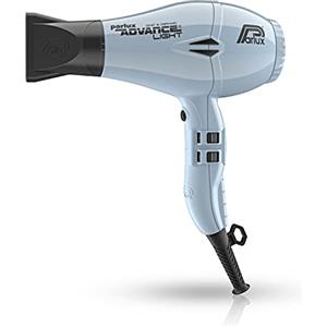 Parlux Advance Light Asciugacapelli Professionale, Ionic & Ceramic, 2200 W , Grigio (Ghiaccio)